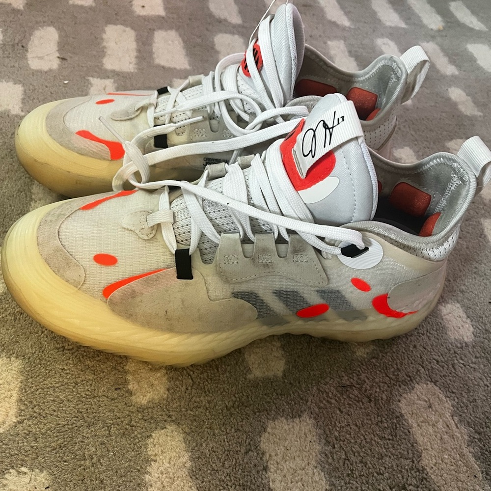 adidas White and Red Sneakers